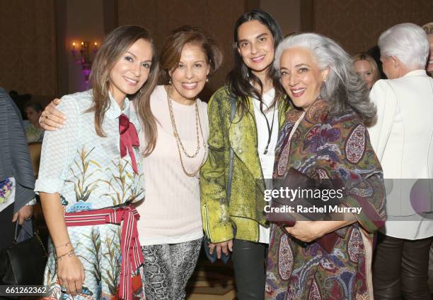 Visionary Women Co-Founder and Executive Board Member Angella Nazarian, Visionary Circle's Michele Ruiz, and Sarvia Jasso attend the Visionary...