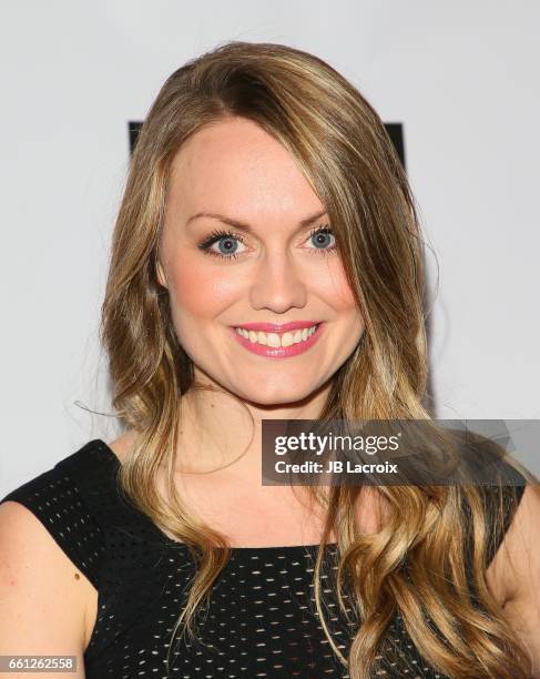 Ashley Kate Adams attends premiere of Meritage Pictures' 'Pitching Tents' on March 30, 2017 in Santa Monica, California.