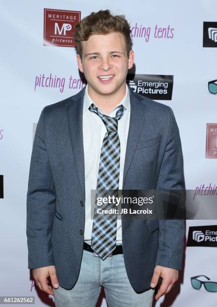 Jonathan Lipnicki attends the premiere of Meritage Pictures' 'Pitching Tents' on March 30, 2017 in Santa Monica, California.
