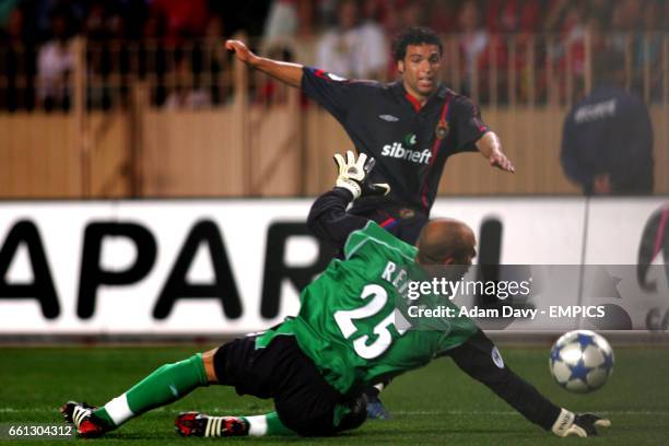 Moscow Daniel Carvalho scores past Liverpool goalkeeper Jose Reina