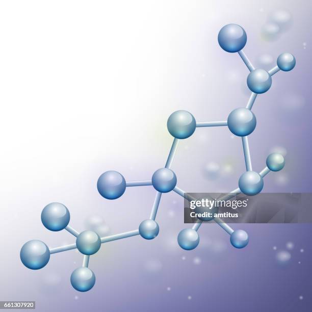 stockillustraties, clipart, cartoons en iconen met moleculaire structuur achtergrond - molecuul