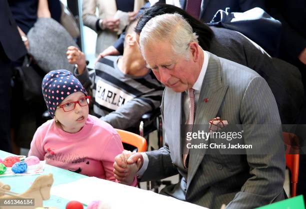 Prince Charles, Prince of Wales with young residents during a visit to Hospices of Hope on the third day of his nine day European tour on March 31,...