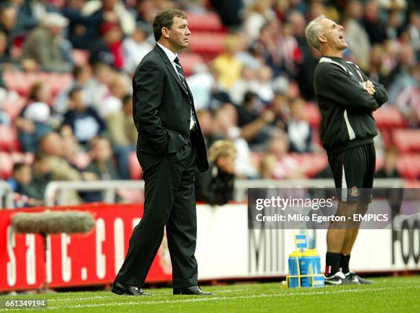 West Bromwich Albion manager Bryan Robson and Sunderland manager Mick McCarthy