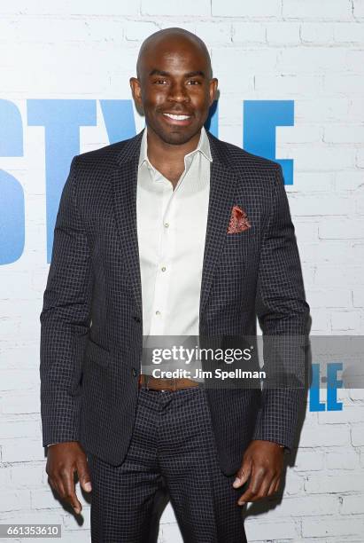 Marlon Perrier attends the "Going In Style" New York premiere at SVA Theatre on March 30, 2017 in New York City.