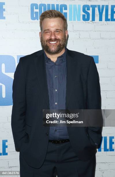Actor Stephen Wallem attends the "Going In Style" New York premiere at SVA Theatre on March 30, 2017 in New York City.