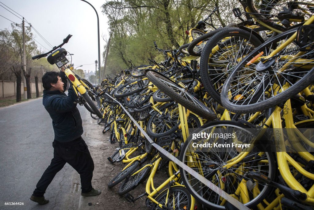 Beijing's Bike Share Boom Creates Refuge for Battered Bicycles
