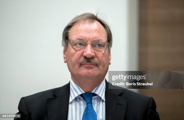 Goettrik Wewer attends the DFB Culture Foundation Board Meeting at Ramada Hotel on March 31, 2017 in Berlin, Germany.