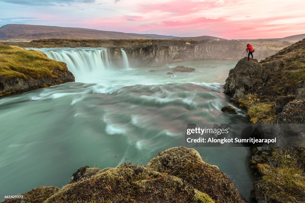 Godafoss waterfall, Iceland, Europe