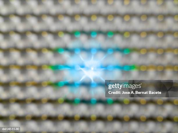 close-up of defocused light - iluminado stock-fotos und bilder