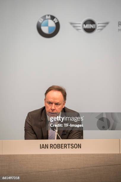 Dr. Ian Robertson looks on during his speech at the annual accounts press conference at the BWM World in Munich, Germany on March 21, 2017.
