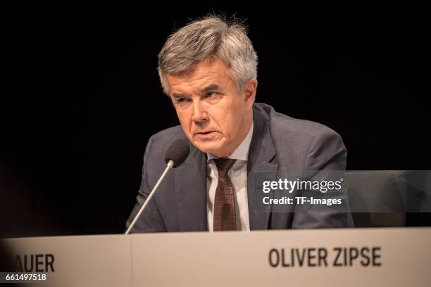 Peter Schwarzenbauer looks on during his speech at the annual accounts press conference at the BWM World in Munich, Germany on March 21, 2017.