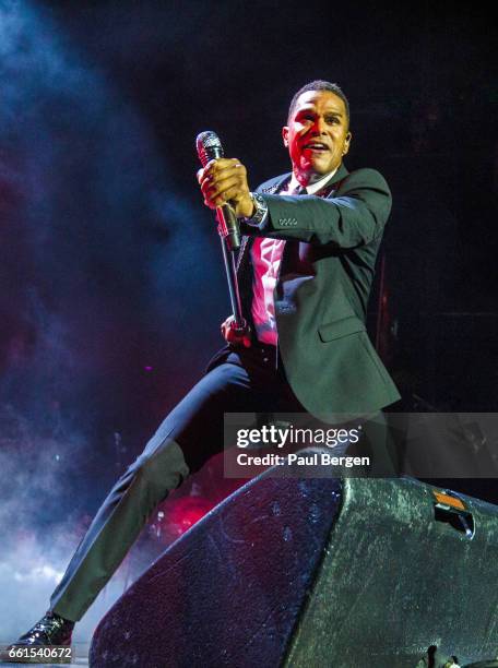 American R&B and soul singer Maxwell performs on stage at Ziggo Dome, Amsterdam, Netherlands, 25 October 2016.