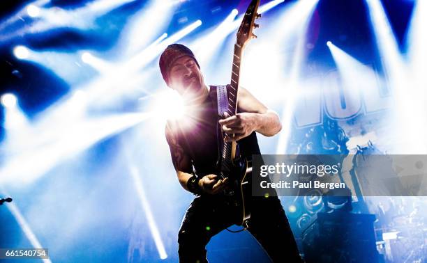 Danish rock band Volbeat with guitarist Rob Caggiano performs at Ziggo Dome, Amsterdam, Netherlands, 15 November 2016.