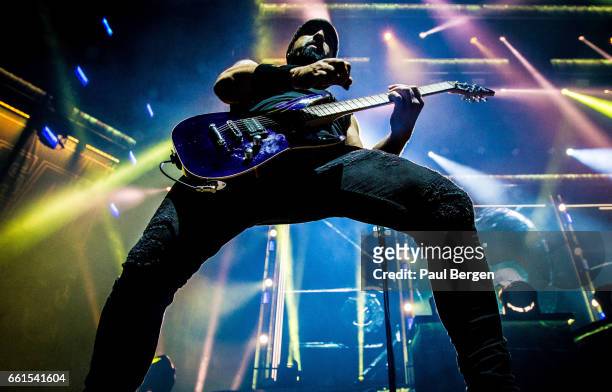 Danish rock band Volbeat with guitarist Rob Caggiano performs at Ziggo Dome, Amsterdam, Netherlands, 15 November 2016.