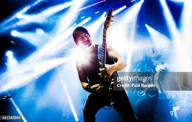 Danish rock band Volbeat with guitarist Rob Caggiano performs at Ziggo Dome, Amsterdam, Netherlands, 15 November 2016.