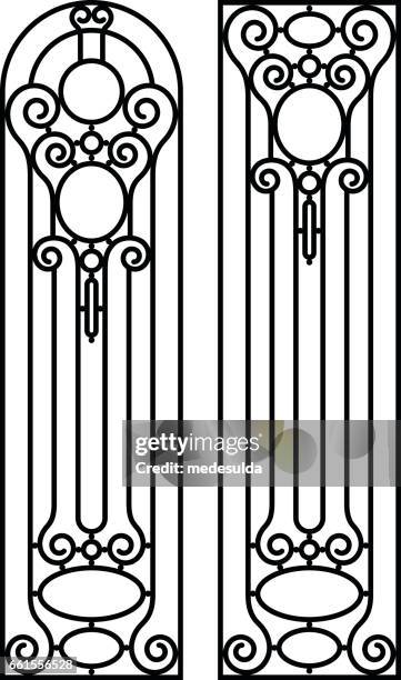 wrought - wrought iron stock illustrations