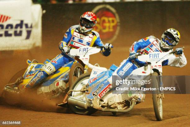 Andreas Jonsson of Sweden and Tomasz Gollob of Poland