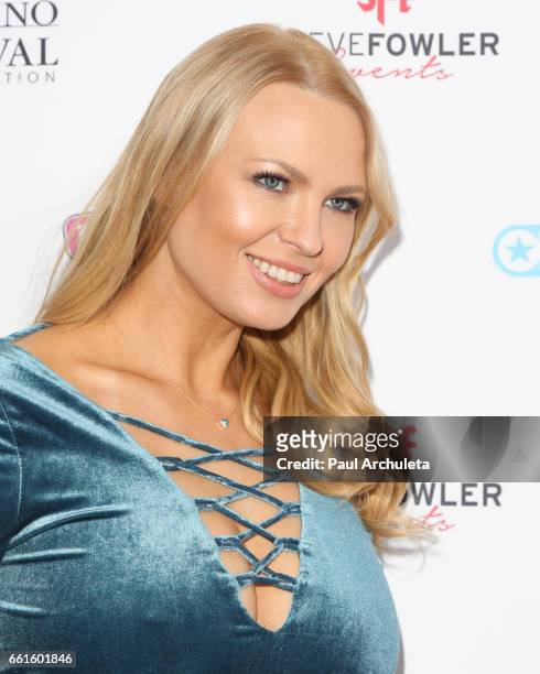 Model / Playboy Playmate Irina Voronina attends the 3rd annual Babes In Toyland pet edition at Boulevard3 on March 30, 2017 in Hollywood, California.