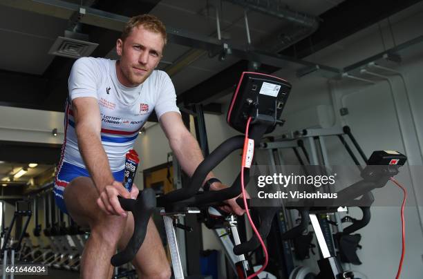 Rower Alex Gregory of the GB Olympic Rowing Team at the Redgrave Pincent Rowing Lake in Caversham, Berkshire.