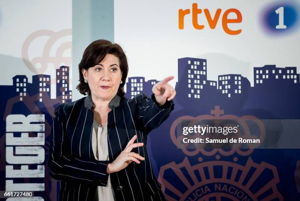 Luisa Martin attends a Servir y Proteger photocall on March 31, 2017 in Burgos, Spain.