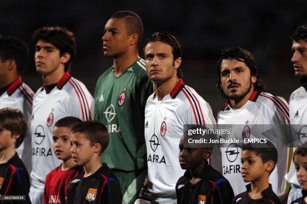 Soccer - UEFA Champions League - Quarter Final - First Leg - Olympique Lyonnais v AC Milan - Stade Municipal de Gerland