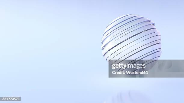 futuristic ball, 3d rendering - hovering stock illustrations