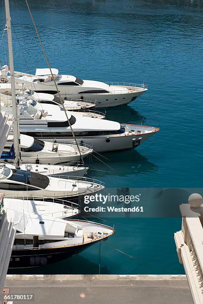 monaco, monte carlo, marina - monaco harbour stock pictures, royalty-free photos & images