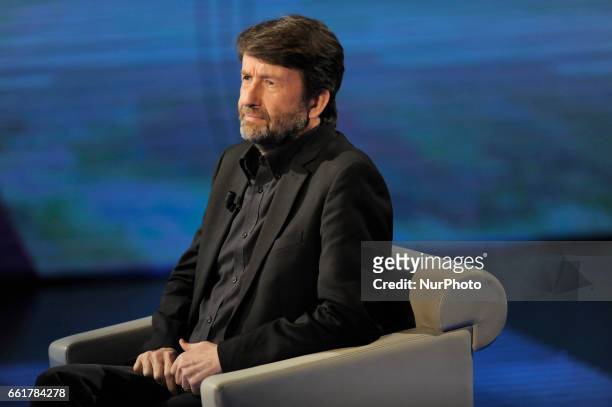 Dario Franceschini Italian politician and writer, Minister of goods and cultural activities and tourism in Gentiloni Government during the tv show...