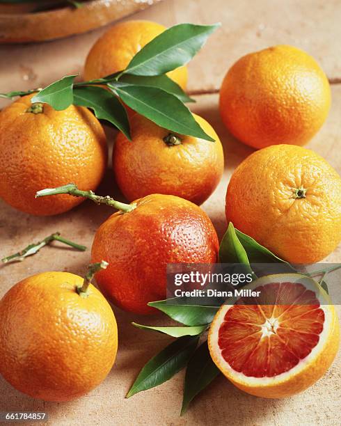 blood oranges, close-up - blood orange stock pictures, royalty-free photos & images