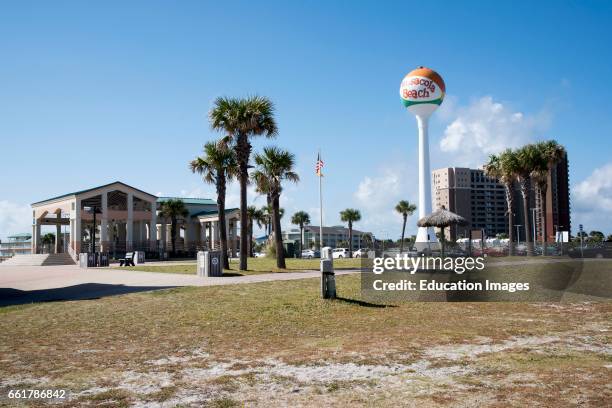 Pensacola Beach Florida USA, Seafront buildings.