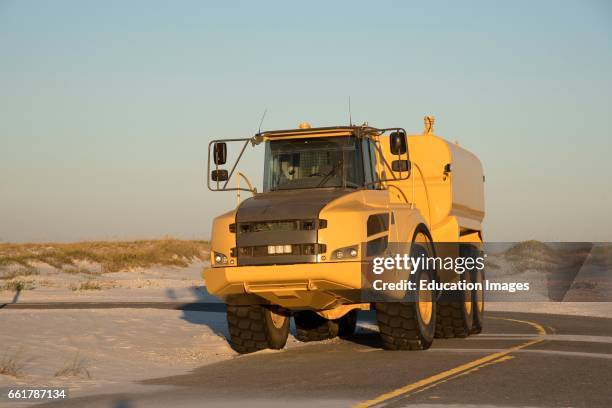 Gulf coastal region Florida USA, A water carrying truck.