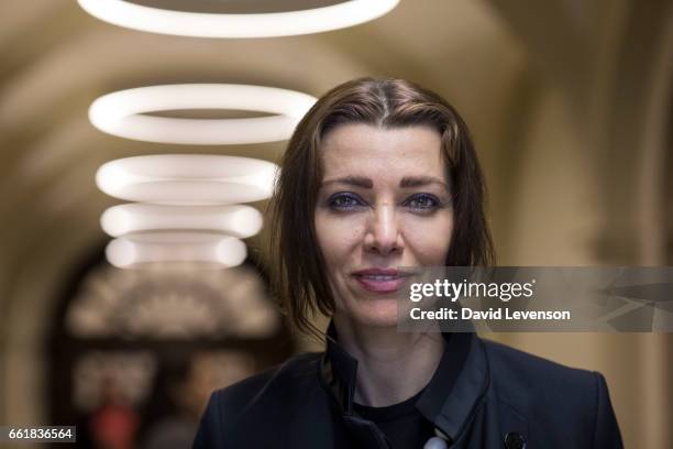 Elif Shafak, Turkish author, at the FT Weekend Oxford Literary Festival on March 31, 2017 in Oxford, England.