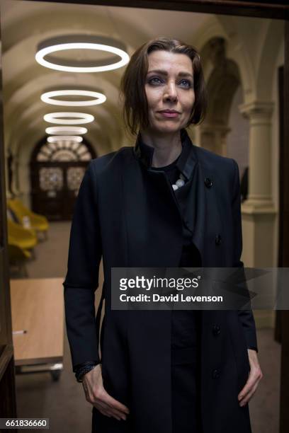 Elif Shafak, Turkish author, at the FT Weekend Oxford Literary Festival on March 31, 2017 in Oxford, England.