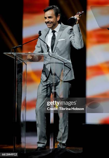 Entertainer Eugenio Derbez accepts the International Achievement in Comedy Award at the CinemaCon Big Screen Achievement Awards brought to you by the...