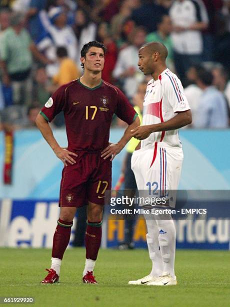 France's Thierry Henry and Portugal's Cristiano Ronaldo