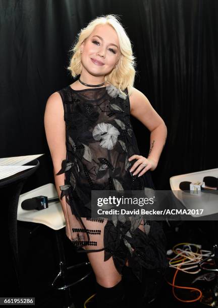 Singer-songwriter RaeLynn attends the 52nd Academy Of Country Music Awards Cumulus/Westwood One Radio Remotes at T-Mobile Arena on March 31, 2017 in...