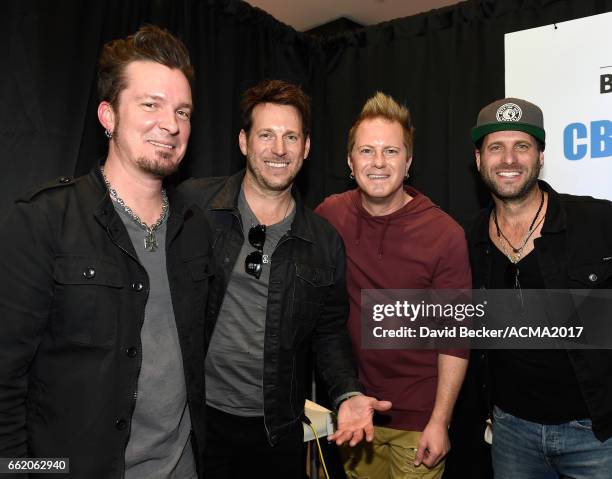 Musicians Barry Knox, Matt Thomas, Joshua McSwain, and Scott Thomas of Parmalee attend the 52nd Academy Of Country Music Awards Cumulus/Westwood One...