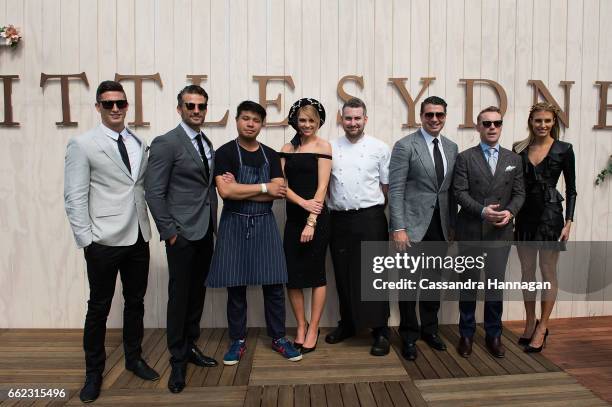 Tim Robards,Frank Shek, Mark Axisa, Ronan Keating and Anthony Puharich at the Little Sydney venue at The Championships Day 1 at Royal Randwick...