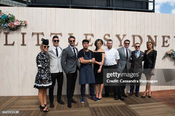 Tim Robards,Frank Shek, Mark Axisa, Ronan Keating and Anthony Puharich at the Little Sydney venue at The Championships Day 1 at Royal Randwick...