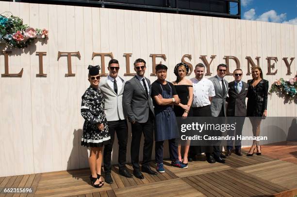 Tim Robards,Frank Shek, Mark Axisa, Ronan Keating and Anthony Puharich at the Little Sydney venue at The Championships Day 1 at Royal Randwick...