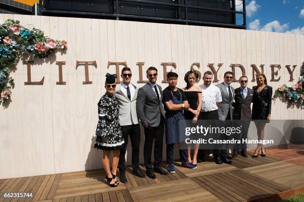 Tim Robards,Frank Shek, Mark Axisa, Ronan Keating and Anthony Puharich at the Little Sydney venue at The Championships Day 1 at Royal Randwick...