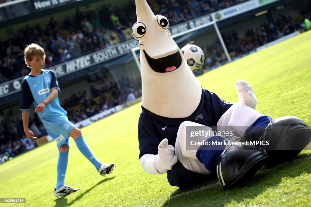 Southend United's Sammy the Shrimp mascot News Photo Getty Images