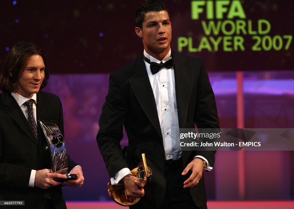 Opera Soccer Barcelona's Lionel Messi after he was named runner up in the FIFA ...