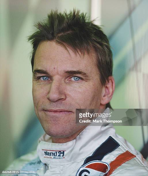 Portrait of Stefan Johansson of Sweden, driver of the Johansson Motorsport LMP900 Audi R8 Audi turbo V8 during the pre race test days for the FIA...