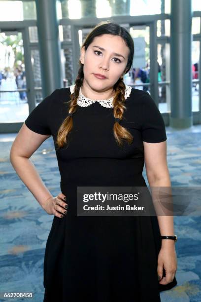 Cosplayer attends day one of WonderCon 2017 at Anaheim Convention Center on March 31, 2017 in Anaheim, California.