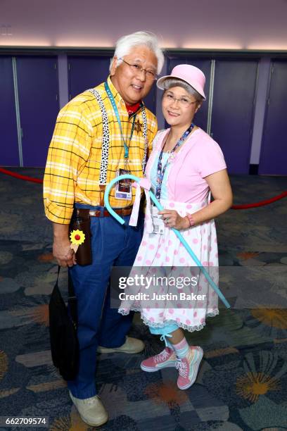 Cosplayers attend day one of WonderCon 2017 at Anaheim Convention Center on March 31, 2017 in Anaheim, California.