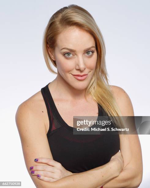 Comedian Kate Quigley poses during her appearance at The Ice House Comedy Club on March 31, 2017 in Pasadena, California.