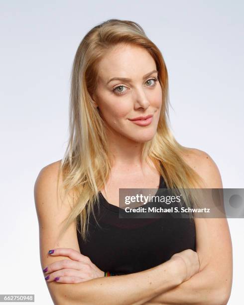 Comedian Kate Quigley poses during her appearance at The Ice House Comedy Club on March 31, 2017 in Pasadena, California.