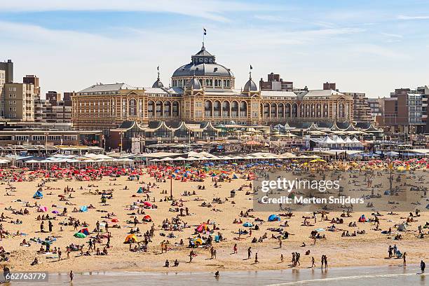 palatial seafront hotel kurhaus - scheveningen stock pictures, royalty-free photos & images