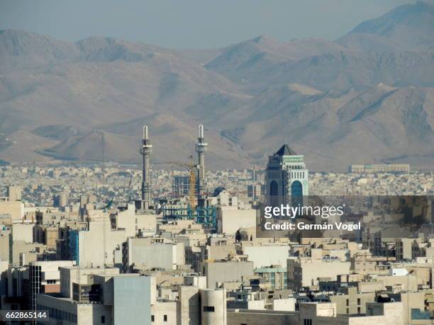 tehran clean wide city skyline - iran - tehran skyline stock pictures, royalty-free photos & images